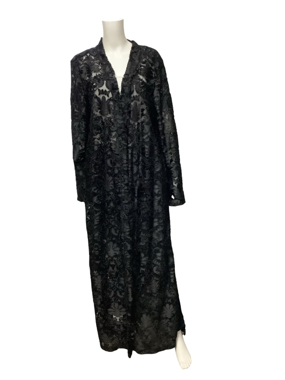 Silverado Velvet Long Open Duster Size: XL